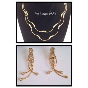 Vintage 60’s Necklace and Earrings